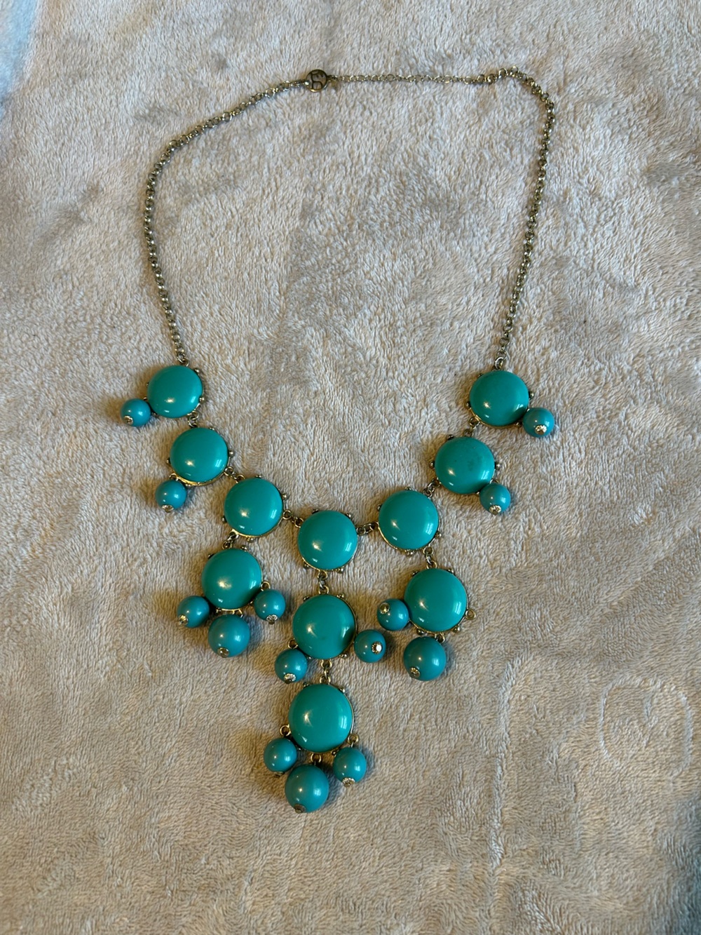 Erica Lyons Turquoise Bubble Bib Necklace